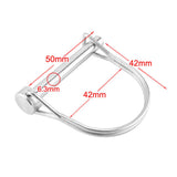 Max Maxb 6.3x50mm 316 Stainless Steel Round Arch Locking Lock Pin For Marine Trailers