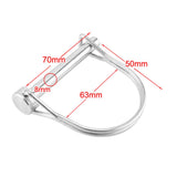 Max Maxb 8x70mm 316 Stainless Steel Round Arch Locking Lock Pin For Marine Trailers