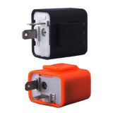Maxbell 12V 2 Pin Adjustable Frequency LED Flasher Relay Turn Signal Blinker  black