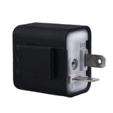 Maxbell 12V 2 Pin Adjustable Frequency LED Flasher Relay Turn Signal Blinker  black