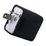 Maxbell 12V 2 Pin Adjustable Frequency LED Flasher Relay Turn Signal Blinker  black