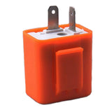 Maxbell 12V 2 Pin Adjustable Frequency LED Flasher Relay Turn Signal Blinker  orange