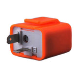 Maxbell 12V 2 Pin Adjustable Frequency LED Flasher Relay Turn Signal Blinker  orange