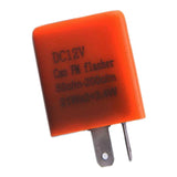 Maxbell 12V 2 Pin Adjustable Frequency LED Flasher Relay Turn Signal Blinker  orange