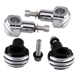 Max Maxb CNC Aluminum Handlebar Clamp Code Universal Fit For Harley Motorcycle Black