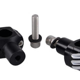 Max Maxb CNC Aluminum Handlebar Clamp Code Universal Fit For Harley Motorcycle Black