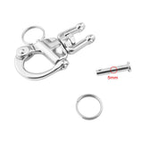 Max Maxb 316 Stainless Steel 70mm Swivel Eye Snap Hook Shackle - Boat/Sailing/Yacht