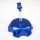 Max Maxb Aluminum Alloy Gas Fuel Petrol Tank Cap + Breather for Dirt Bike Blue
