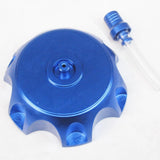 Max Maxb Aluminum Alloy Gas Fuel Petrol Tank Cap + Breather for Dirt Bike Blue