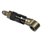 Max Maxb 3AN Elbow Swivel Fuel Oil Gas Line Hose End Fitting Connector Black