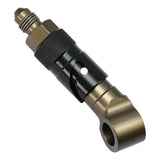 Max Maxb 3AN Elbow Swivel Fuel Oil Gas Line Hose End Fitting Connector Black