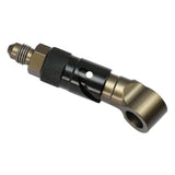 Max Maxb 3AN Elbow Swivel Fuel Oil Gas Line Hose End Fitting Connector Black