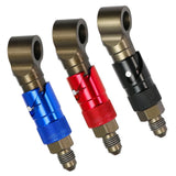 Max Maxb 3AN Elbow Swivel Fuel Oil Gas Line Hose End Fitting Connector Black