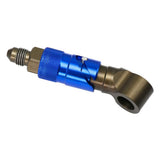 Max Maxb 3AN Elbow Swivel Fuel Oil Gas Line Hose End Fitting Connector Dark Blue