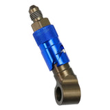 Max Maxb 3AN Elbow Swivel Fuel Oil Gas Line Hose End Fitting Connector Dark Blue