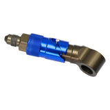 Max Maxb 3AN Elbow Swivel Fuel Oil Gas Line Hose End Fitting Connector Dark Blue