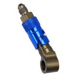 Max Maxb 3AN Elbow Swivel Fuel Oil Gas Line Hose End Fitting Connector Dark Blue