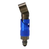 Max Maxb 3AN Elbow Swivel Fuel Oil Gas Line Hose End Fitting Connector Dark Blue