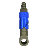 Max Maxb 3AN Elbow Swivel Fuel Oil Gas Line Hose End Fitting Connector Dark Blue