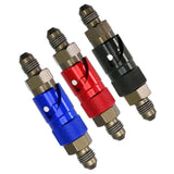 Max Maxb AN3 3AN Straight Swivel Fuel Oil Gas Line Hose End Fitting Connector Black