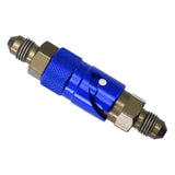 Max Maxb AN3 3AN Straight Swivel Fuel Oil Gas Line Hose End Fitting Connector Blue