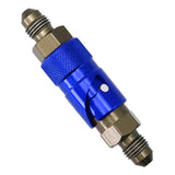 Max Maxb AN3 3AN Straight Swivel Fuel Oil Gas Line Hose End Fitting Connector Blue