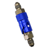 Max Maxb AN3 3AN Straight Swivel Fuel Oil Gas Line Hose End Fitting Connector Blue