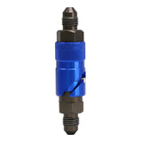 Max Maxb AN3 3AN Straight Swivel Fuel Oil Gas Line Hose End Fitting Connector Blue