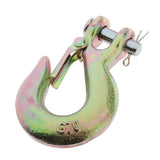 Maxbell 1 Pieces 1/4" G70 Steel Clevis Winch Hook Heavy Duty Zinc Plated Alloy