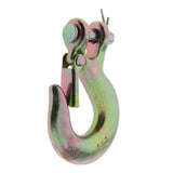 Maxbell 1 Pieces 1/4" G70 Steel Clevis Winch Hook Heavy Duty Zinc Plated Alloy