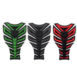 Maxbell 3D Carbon Fiber Motorcycle Gas Fuel Tank Sticker Fit Gel Pad Decal Green