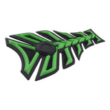 Maxbell 3D Carbon Fiber Motorcycle Gas Fuel Tank Sticker Fit Gel Pad Decal Green