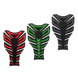 Maxbell 3D Carbon Fiber Motorcycle Gas Fuel Tank Sticker Fit Gel Pad Decal Green