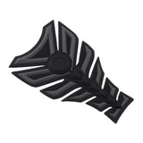 Maxbell 3D Carbon Fiber Motorcycle Gas Fuel Tank Sticker Fit Gel Pad Decal Gray