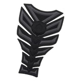 Maxbell 3D Carbon Fiber Motorcycle Gas Fuel Tank Sticker Fit Gel Pad Decal Gray