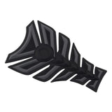 Maxbell 3D Carbon Fiber Motorcycle Gas Fuel Tank Sticker Fit Gel Pad Decal Gray
