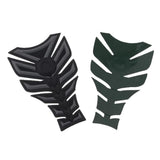 Maxbell 3D Carbon Fiber Motorcycle Gas Fuel Tank Sticker Fit Gel Pad Decal Gray