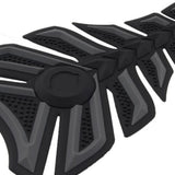 Maxbell 3D Carbon Fiber Motorcycle Gas Fuel Tank Sticker Fit Gel Pad Decal Gray