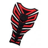 Maxbell 3D Carbon Fiber Motorcycle Gas Fuel Tank Sticker Fit Gel Pad Decal Red