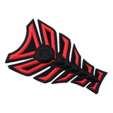 Maxbell 3D Carbon Fiber Motorcycle Gas Fuel Tank Sticker Fit Gel Pad Decal Red