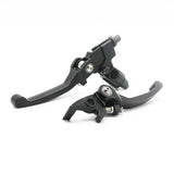 Maxbell CNC Folding Brake Lever & Clutch Handlebar Grip Lever for Dirt Bike, Black
