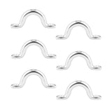 Maxbell 6Pcs 5mm Boat Pad Eye, Tie Down Rope Anchor Stainless Steel Kayak Deck Loops