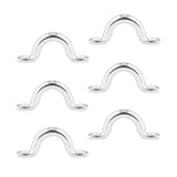 Maxbell 6Pcs 5mm Boat Pad Eye, Tie Down Rope Anchor Stainless Steel Kayak Deck Loops