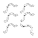Maxbell 6Pcs 6mm Boat Pad Eye, Tie Down Rope Anchor Stainless Steel Kayak Deck Loops