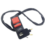 Maxbell 7/8" Motorcycle Bar Switch ON OFF Starter Engine Kill Push Button for Yamaha