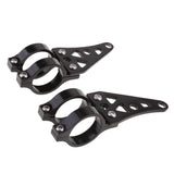 Maxbell Pair Motorcycle Headlight Bracket 41mm Front Fork Headlight Mount Kit Black
