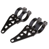 Maxbell Pair Motorcycle Headlight Bracket 41mm Front Fork Headlight Mount Kit Black