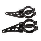 Maxbell Pair Motorcycle Headlight Bracket 41mm Front Fork Headlight Mount Kit Black