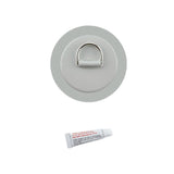 Maxbell Stainless Steel D-Ring Pad/Patch fits PVC Inflatable Boats Grey