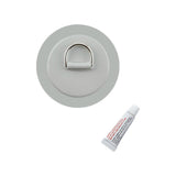 Maxbell Stainless Steel D-Ring Pad/Patch fits PVC Inflatable Boats Grey